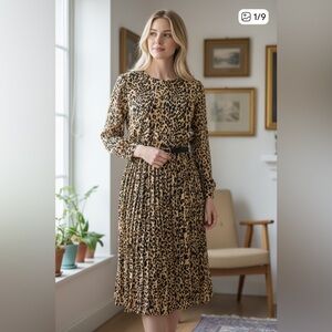 J Crew animal print dress 🐆